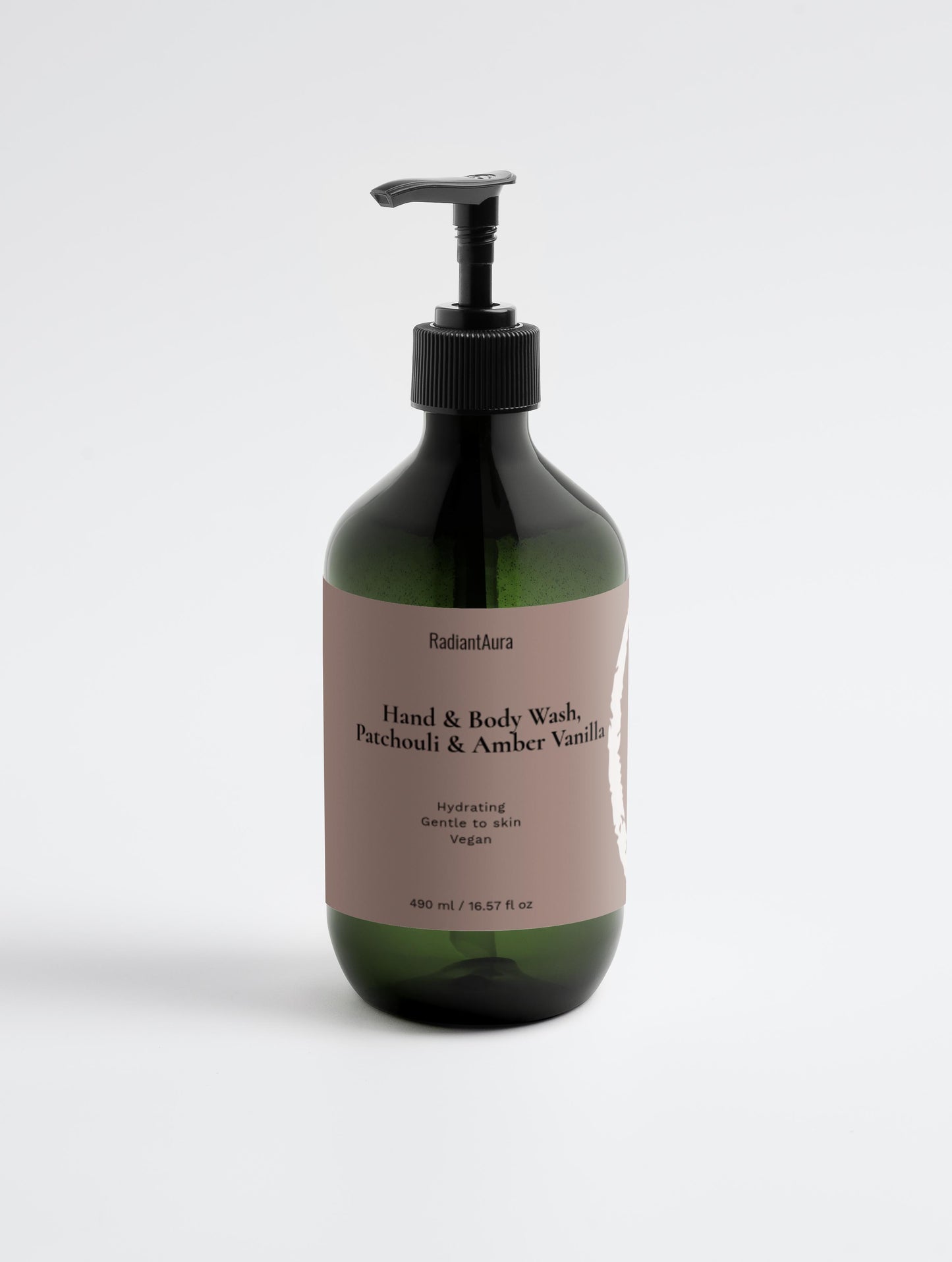 Hand & Body Wash, Patchouli & Amber Vanilla 490 ml / 16.57 fl oz
