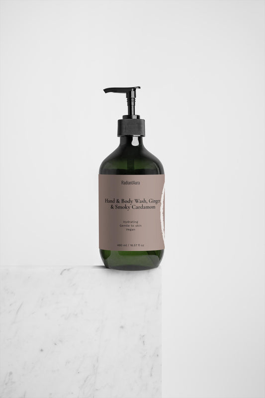 Hand & Body Wash, Ginger & Smoky Cardamom 490 ml / 16.57 fl oz