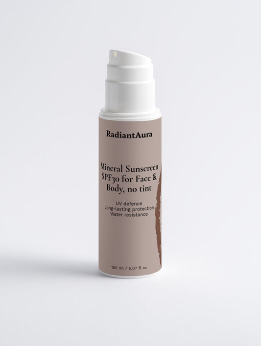 Mineral Sunscreen SPF30 for Face & Body, no tint 150 ml / 5.07 fl oz